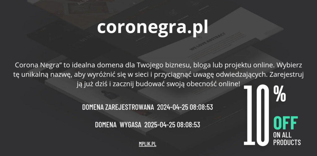 opis domeny coronegra.pl